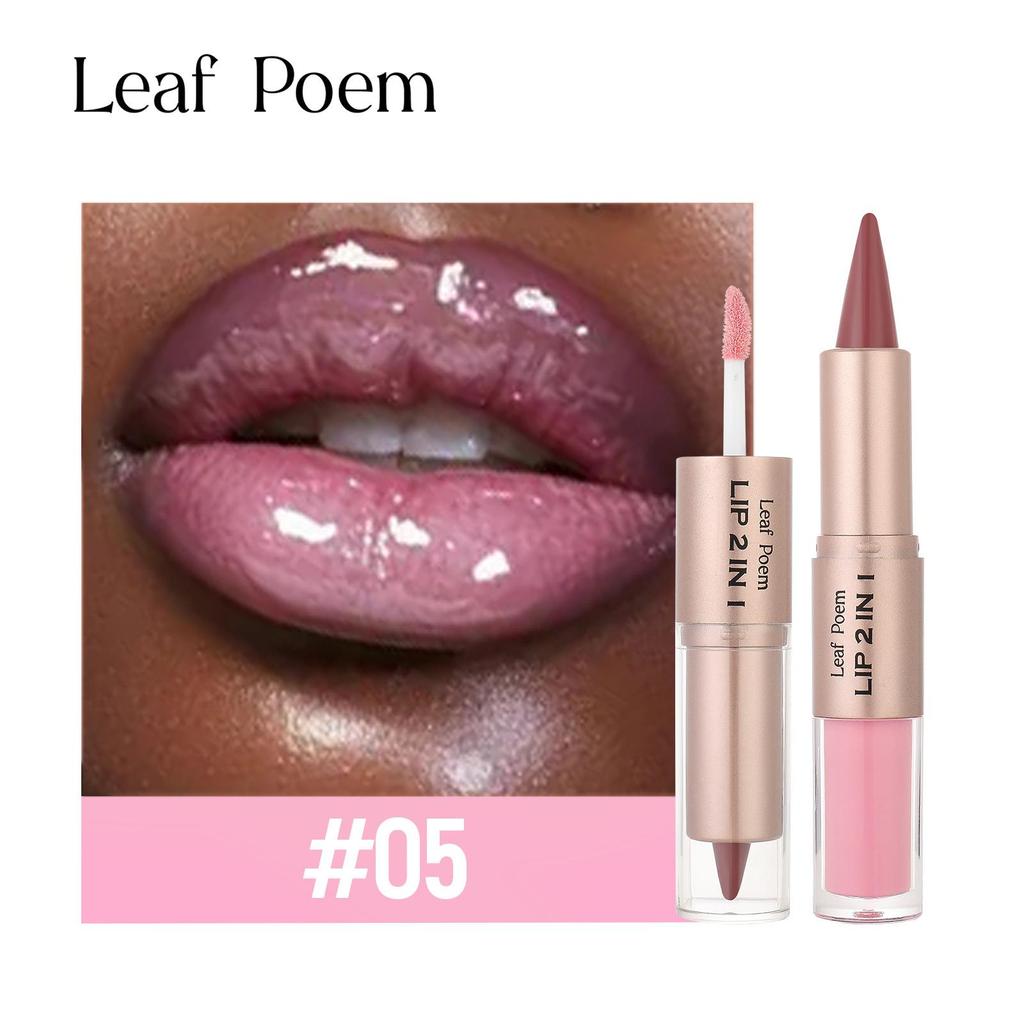 Matita Contorno Labbra Nera Marrone Conica Doppia Testa Specchio Lucidalabbra Rimpolpante Gloss Labbra Cristallino Tinta Labbra Rosse Sexy Trucco