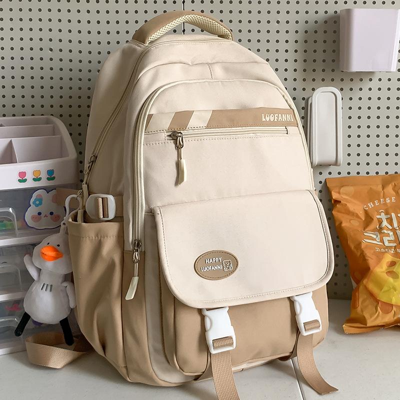 Children Elementary School Students Girls Junior High School Students High School Students Color Blocking Backpack College Students Backpack
