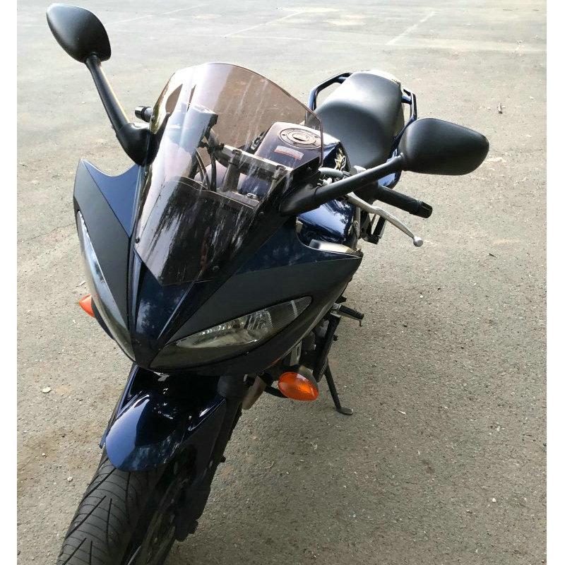 Windscreen For 2007 2008 2009 2010 Yamaha FZ6 S2 600 Fazer FZ-6 FZ 6 Wind Screen Deflectors Windshield Smoke Iridium
