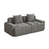 Modular Compression Sofa Made of Chenille Fabric, Filled with 30D High-resilience Foam. Easy To Move and with a Non-slip Base. Gray