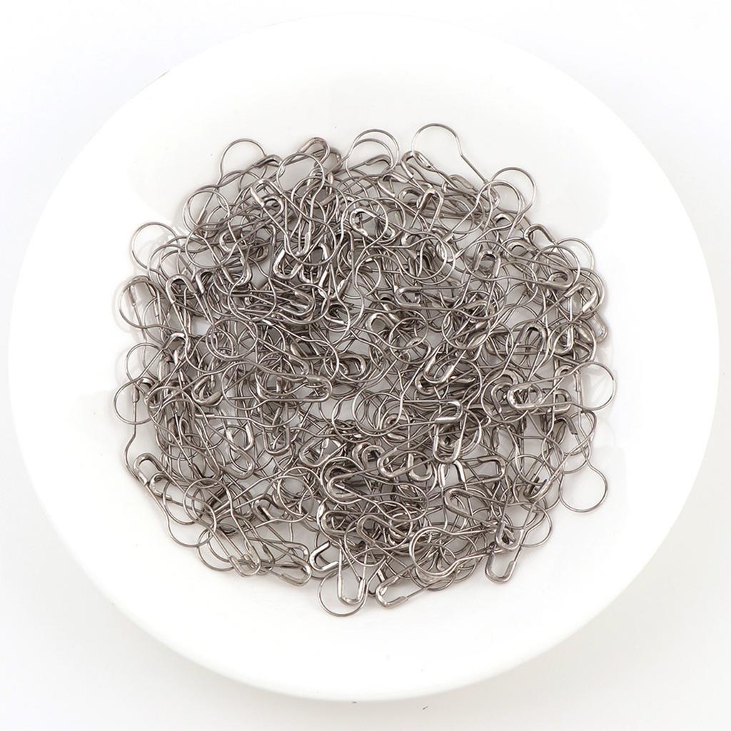 100Pcs/set Solid Color Gourd Shape Safety Pins DIY Metal Clips Pins Knitting Cross Stitch Marker Tag Pins Clips For Clothes Kits
