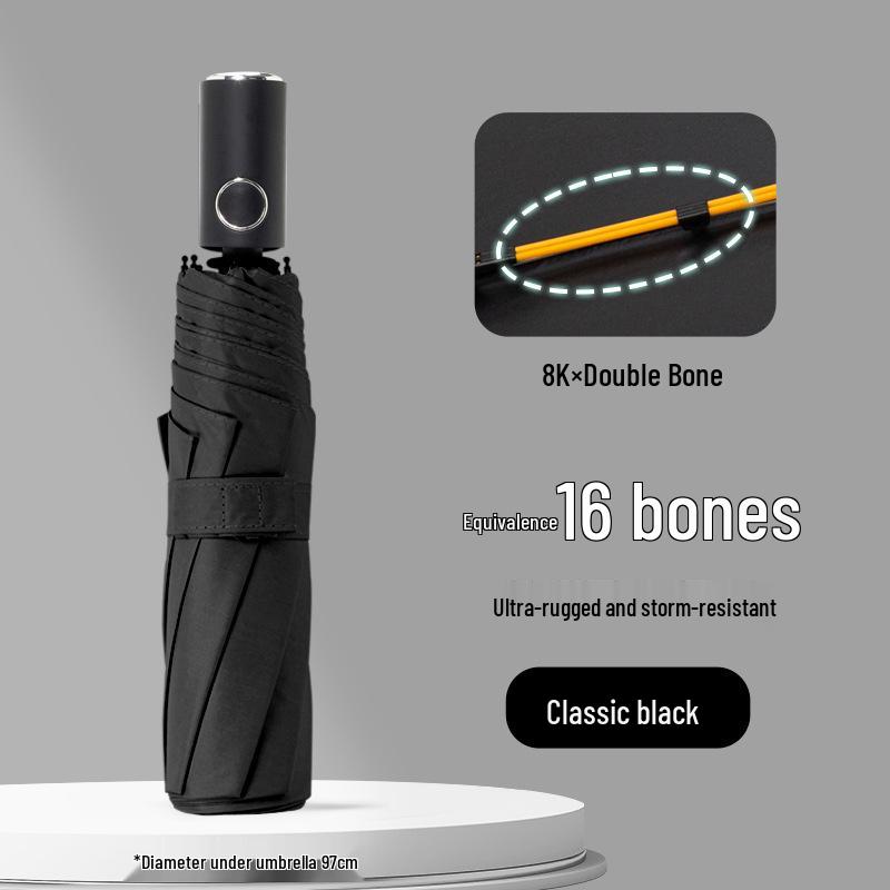 Loop Umbrella: Automatic Folding Large High-End Dual-Use Sun and Rain Umbrella for Men and Women