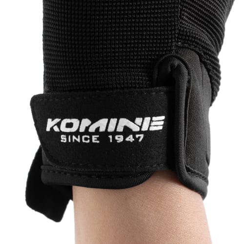 Komine GK-1683 Ride Mesh Gloves for Motorcycles Alecia Black Silver L