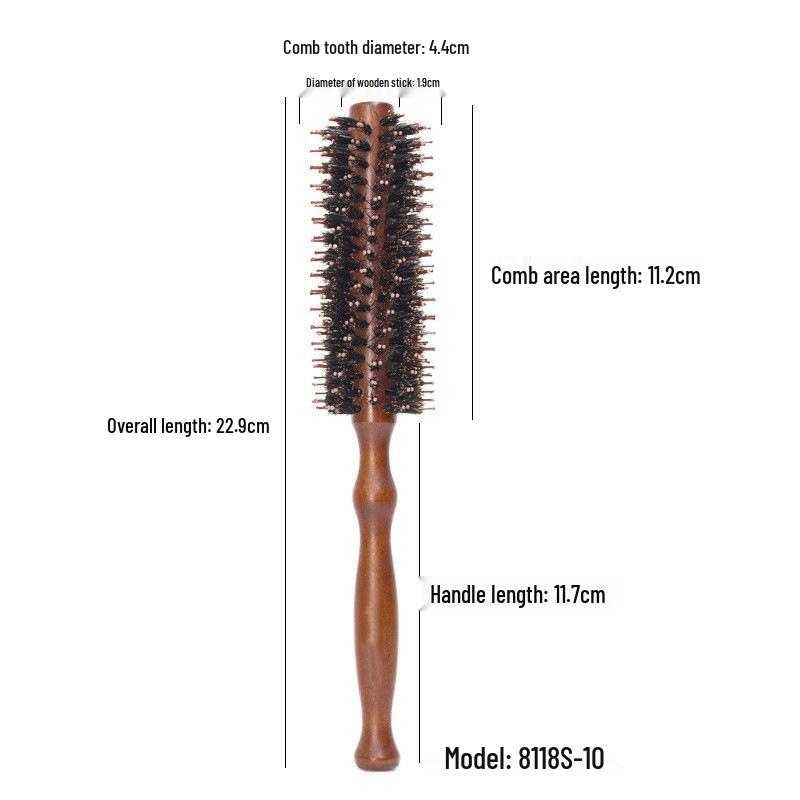 

Nylon Bristle Wave Handle Curling Comb for Hair Styling 12 pcs/pack