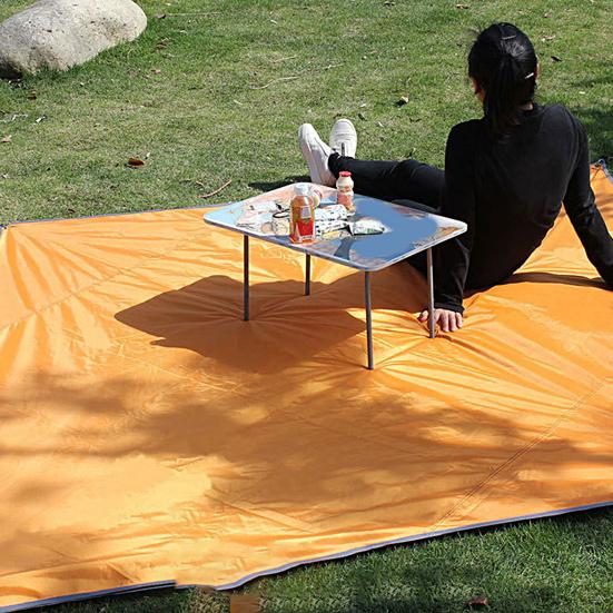 1 sada venkovního baldachýnu, bezpečný, vodotěsný, velký prostor odolný proti roztržení proti UV záření, postříbřený stan na kempování