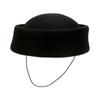 Winter New French Vintage Round Top 100% Wool Fedoras Hat Wedding Church Party Pillbox Caps Warm Women Hard Top Felt Berets Hat