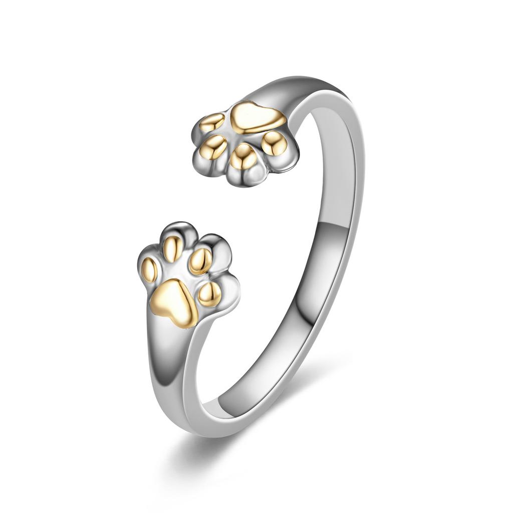 New Hot Selling Stainless Steel Cat claw Ring with Adjustable Opening For Women Jewelry Gifts