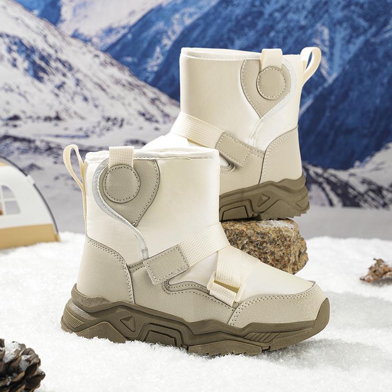 

Children s Warm Waterproof Snow Boots - Cold-Resistant, Lightweight, Wear-Resistant Winter Cotton Shoes 38