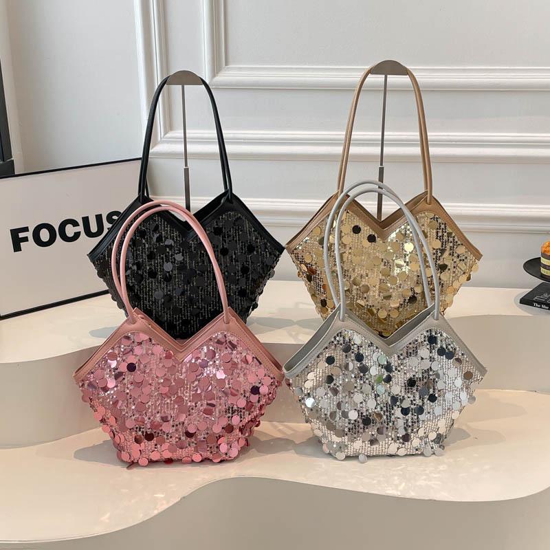 Women's Lux Sequin Shoulder Bag - 2026 Summer Collection