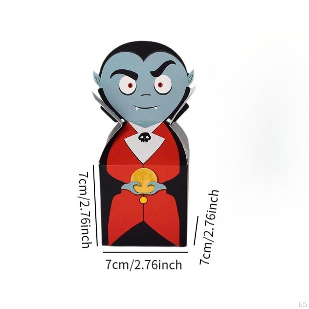 10 Pack Halloween Cardboard Treat Boxes Trick or Candy Cookies Goodie for