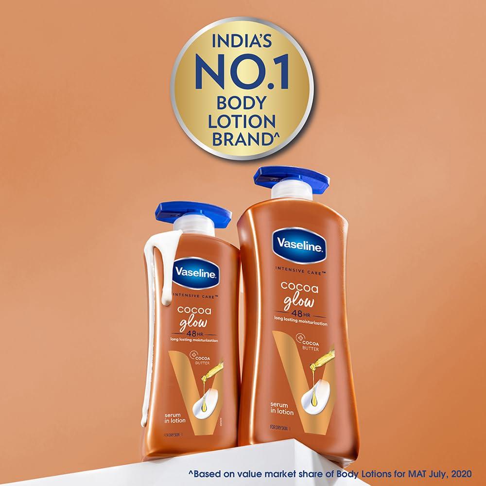 Vaseline Lozione Corpo Cocoa Glow Intensive Care 600 Ml Idratazione Profonda Assorbimento Rapido Per Pelli Secche Spente