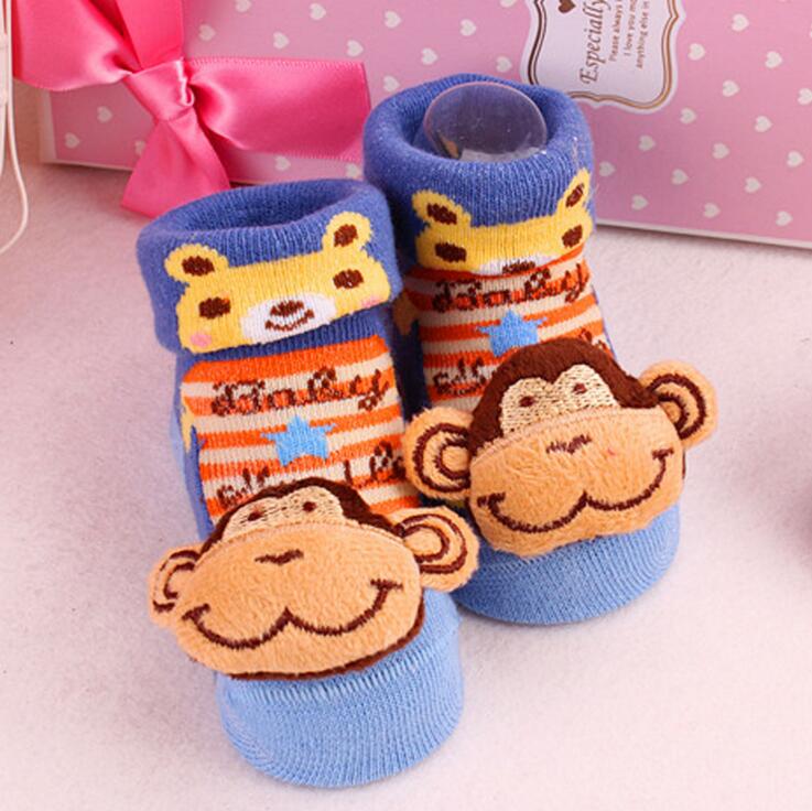 Baby Socks Toy Slipper Girls Boy Newborn Accessories Anti Slip Toddlers Gift Clothes Kids Infant Stuff Children With Bell Animal