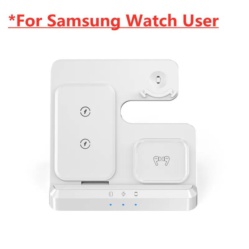 100W 3 In 1 Wireless Charger Stand For Samsung Fold 4 3 S22 Untra Galaxy Watch 5 4 3 Active 2/1 Buds Fast Charging Dock Station
