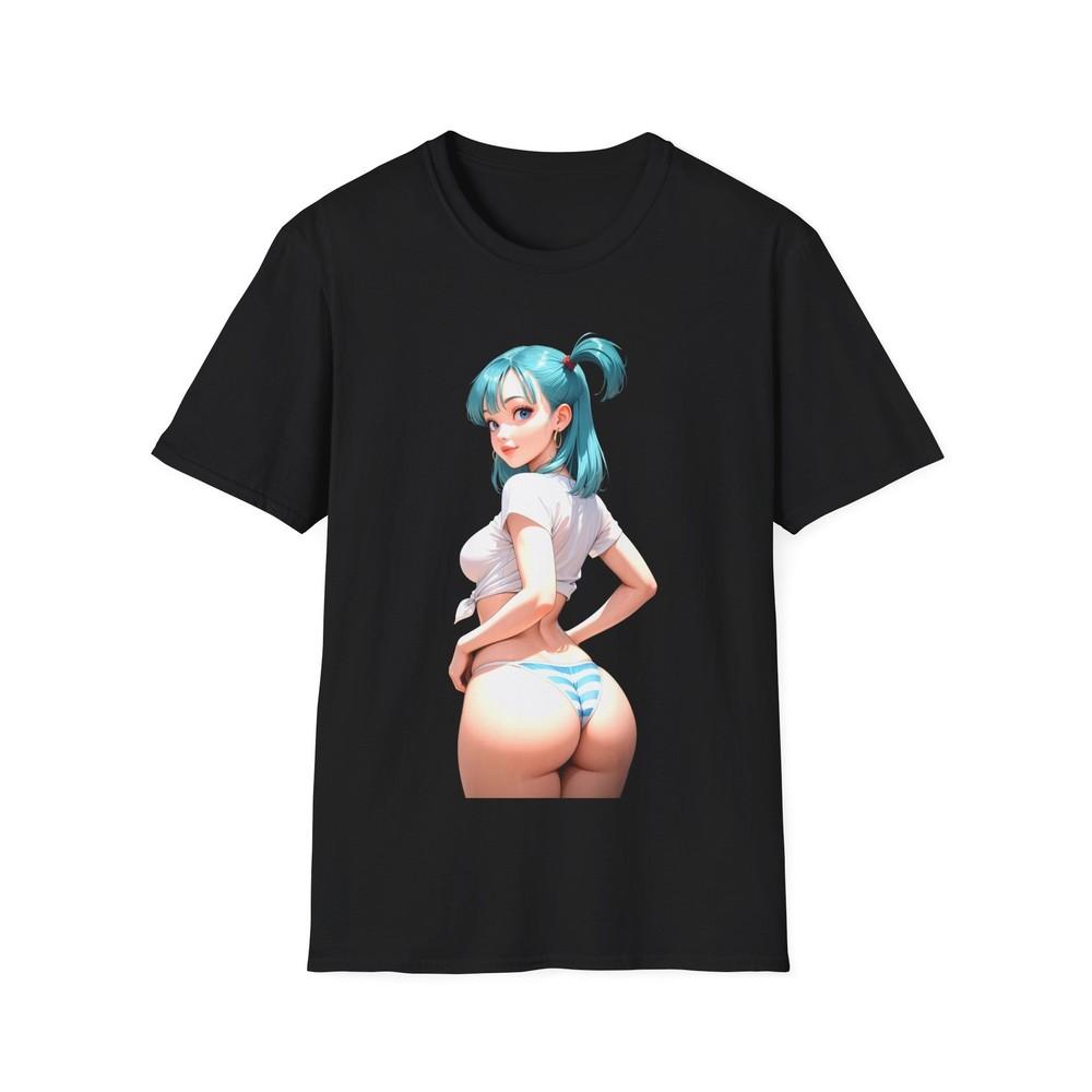 

Anime Blue Hair Girl T-Shirt – Aesthetic Waifu Style Graphic Tee 2XL