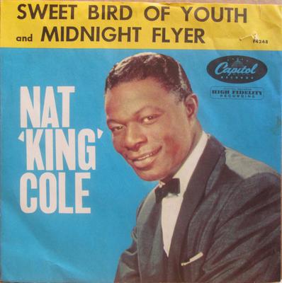 7inch Record NAT KING COLE - Midnight Flyer / Sweet Bird Of Yout F4248 Capitol Records 1959 US Jazz Used
