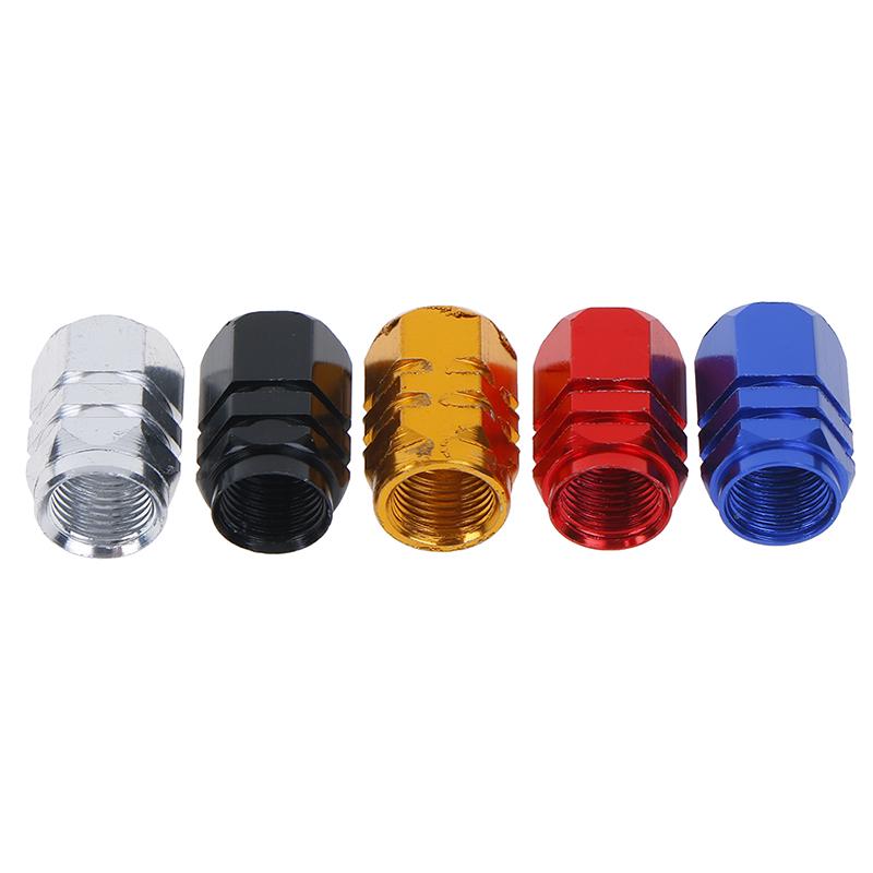 4Pcs Mini Tire Wheel Rims Stem Air Valve Caps Tyre Cover Car Truck Bike