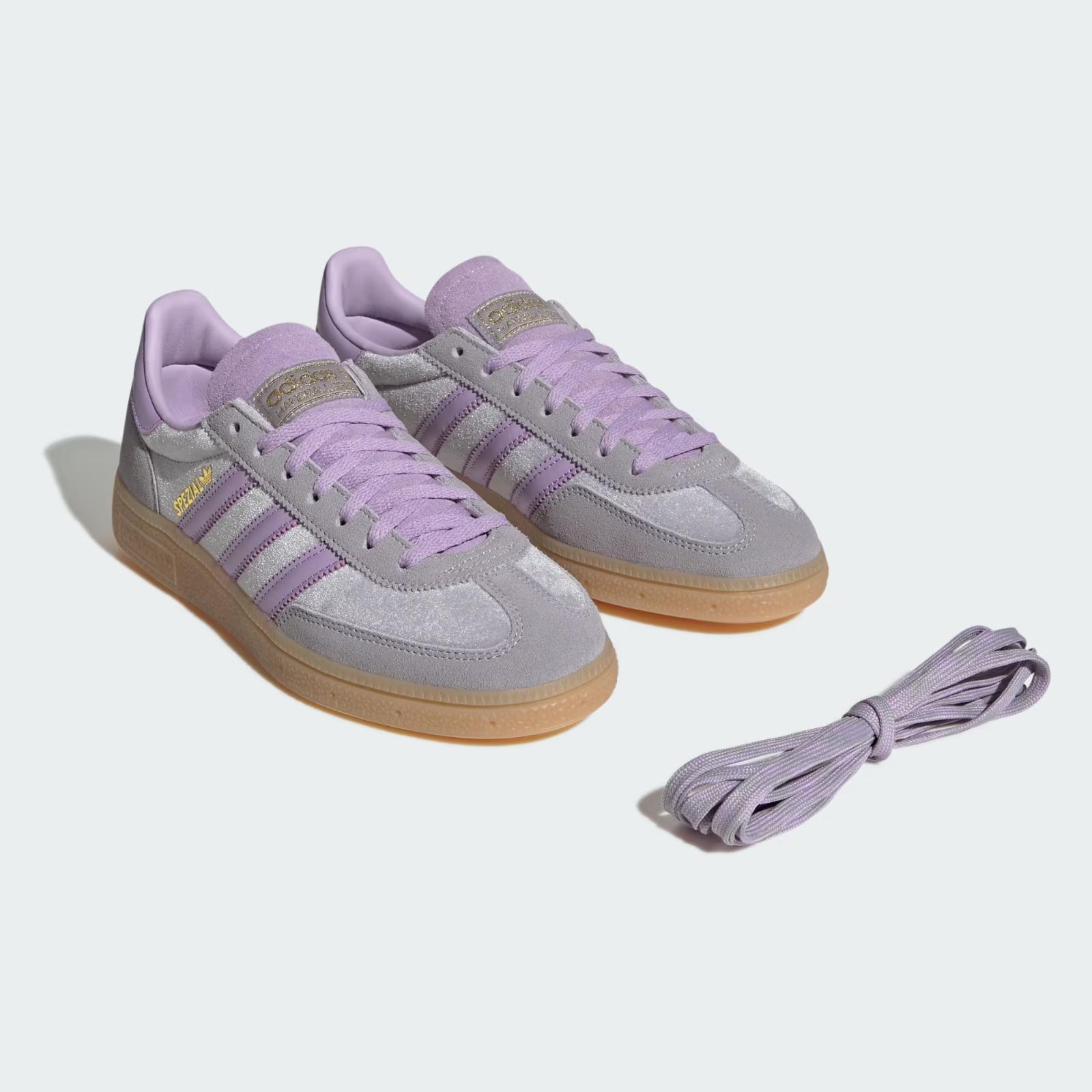 JR3646 adidas Originals Handball Spezial Glory Grey Powder Plum Gum (Мужской) 10