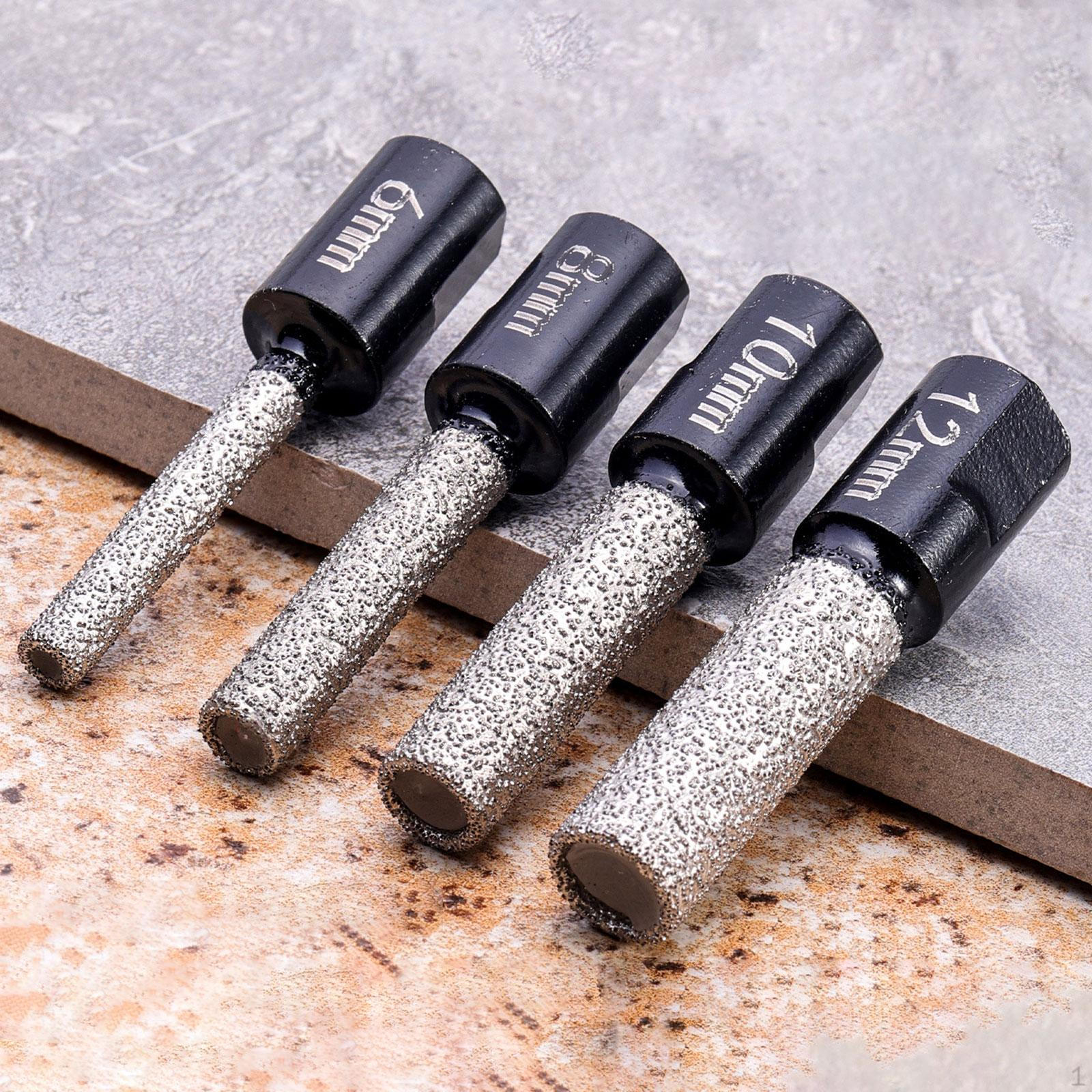 

Dry Diamond Drill Bit Accessories Precision Multifunctional Sturdy Tile for Stone Glass 8 mm