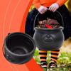 New Large Wizard Witch Cauldron Props Creative Portable Trick-or-Treat Jar Candy Jar Party Black Halloween Candy Jar
