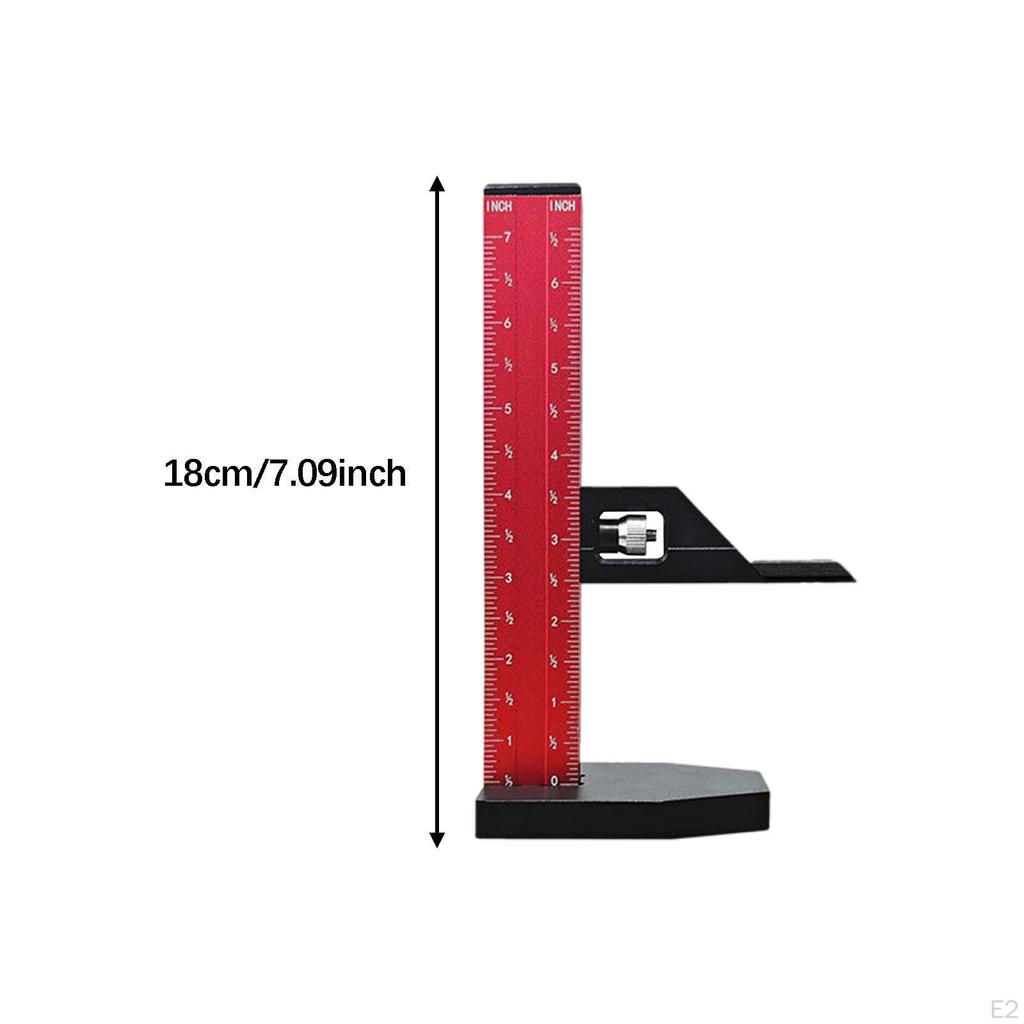 Height Depth Gauge, Professional Universal Saw Table Adjustment Ruler Measuring for