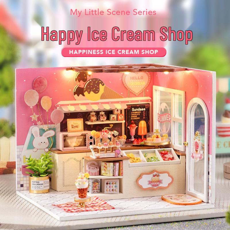 

Zhiquwu Сделай сам Деревянный Миниатюрный Дом - 3D Пазл Игрушка и Подарок на День рождения для Детей