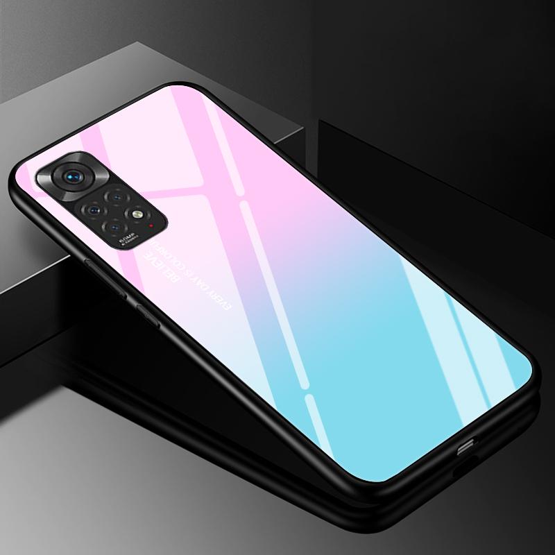Für Redmi Note 11 Hüllen Note 11S Hartglas-Rückseite Für Xiaomi Redmi Note 11 12 13 Pro Plus 5G Hülle Funda Note11 S