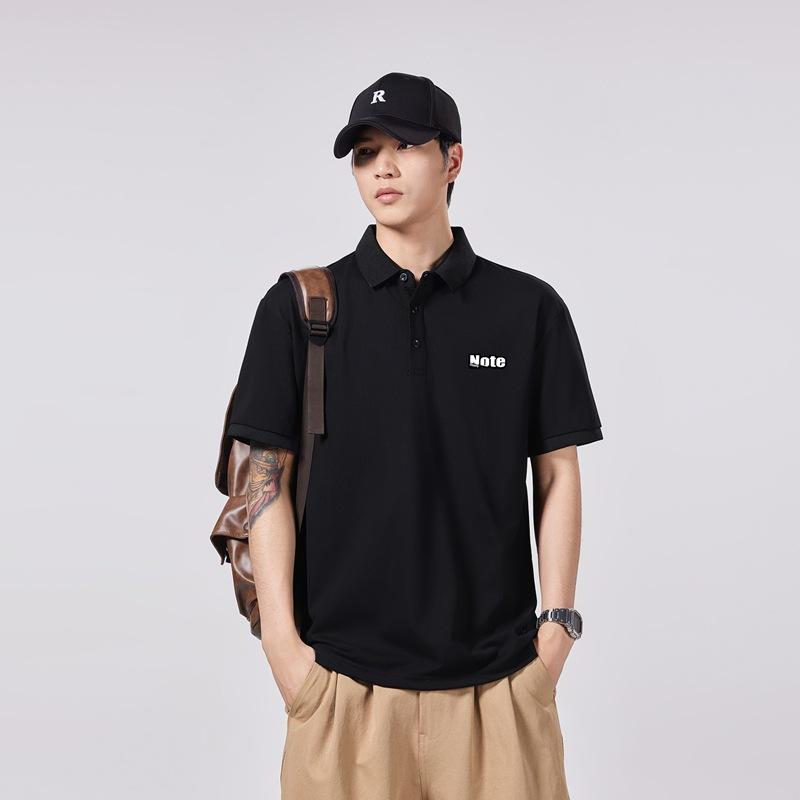 Men's Short-sleeved American POLO Shirt T-shirt Loose Lapel Summer New Men's Polo Shirt