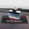 Für Mitsubishi ASX Lancer Ex Galant Grandi Ecolis Rennwagen Logo Rutschfeste Matte Auto Armaturenbrett Klebriges PVC Pad Zubehör