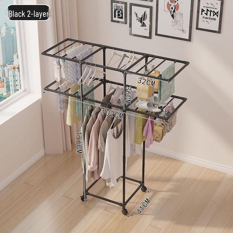 Portable Multi-Functional Clothes Drying Rack for Home & Balcony Storage