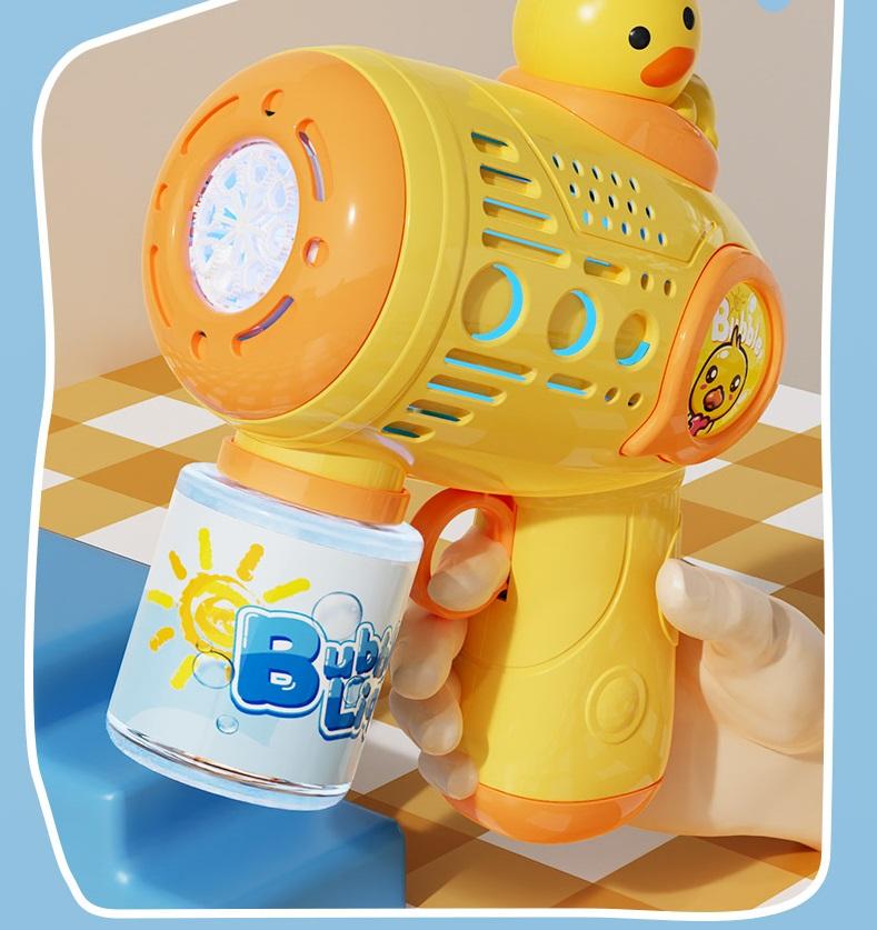 Automatic Electric Bubble Gun Blower - Leak-Proof Gatling Bubble Machine, Handheld Outdoor Summer Party Toy for Boys & Girls