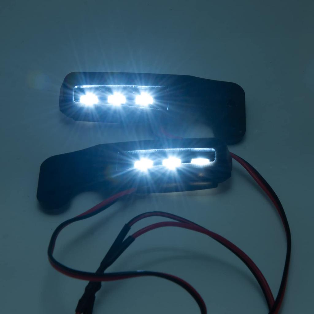 TRZX Front Bumper Side Lights RC LED Spotlights for 110 Traxxas TRX 4 Bronco RC Crawler Car