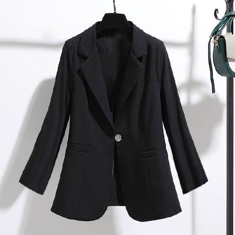 Herbst und Winter Große Größe Kleiner Blazer Damen Dünner Windbreaker Slim Locker Lässig Langärmeliger Anzug Oberteil