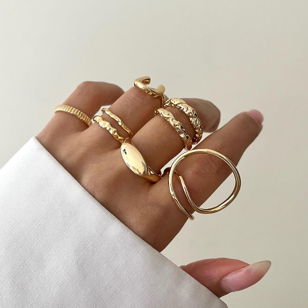 Rings, women s light luxury high-end jewelry, couple rings, niche design accessories, personalized ins rings