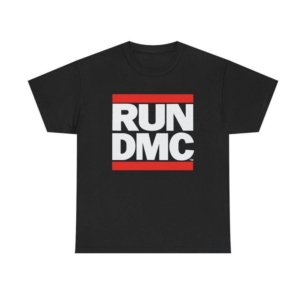 Run DMC T-Shirt Logo Rock Rap Band Official Black New Unisex T-Shirt XL