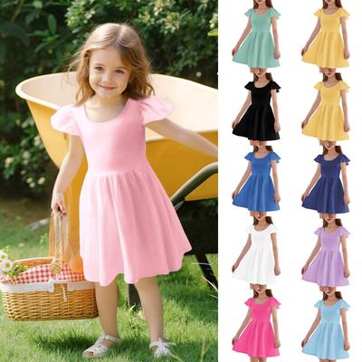 Girls Toddler SleeveDress Dresses Casual Party School Dresses Clothes For Girls
