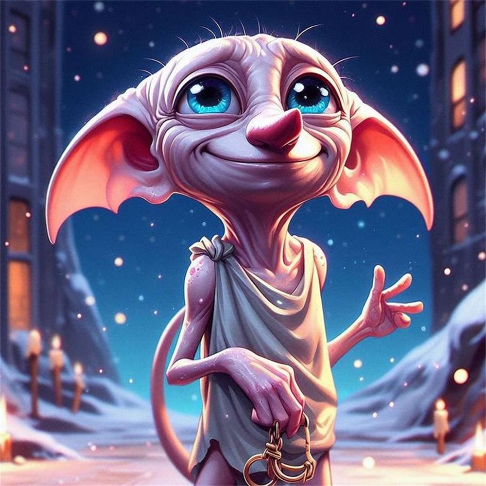 Harry-Potter Dobby Diamond Painting Cross Stitch 5D DIY Art Drawing Canvas Gift Mosaic Embroidery Home Decor