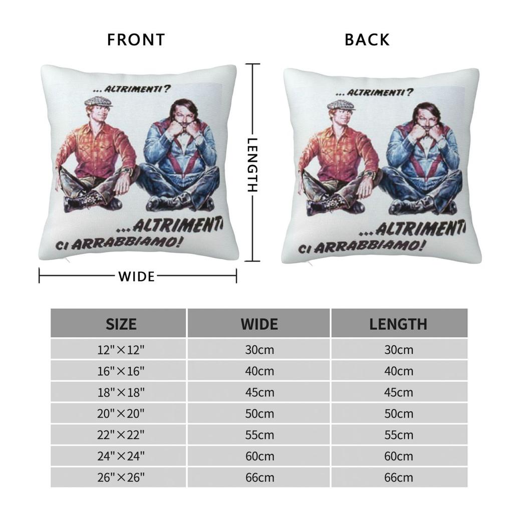 Maglietta Bud Spencer Terence Hill Pillowcase Cushion Comfort Throw Pillow Sofa Cushions Used for Home Bedroom Living Room