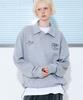 GAKKAI UNIONS Wish Layered Collar Sweatshirt Gray