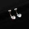 Körperschmuck aus Edelstahl Zirkon Bauchnabelpiercing Geschenk Herz Bauchnabelpiercing Damen