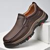 Popular 2026 Men's Leather Shoes One Pedal Casual Loafers Platform Large Size Men's Shoes 484950