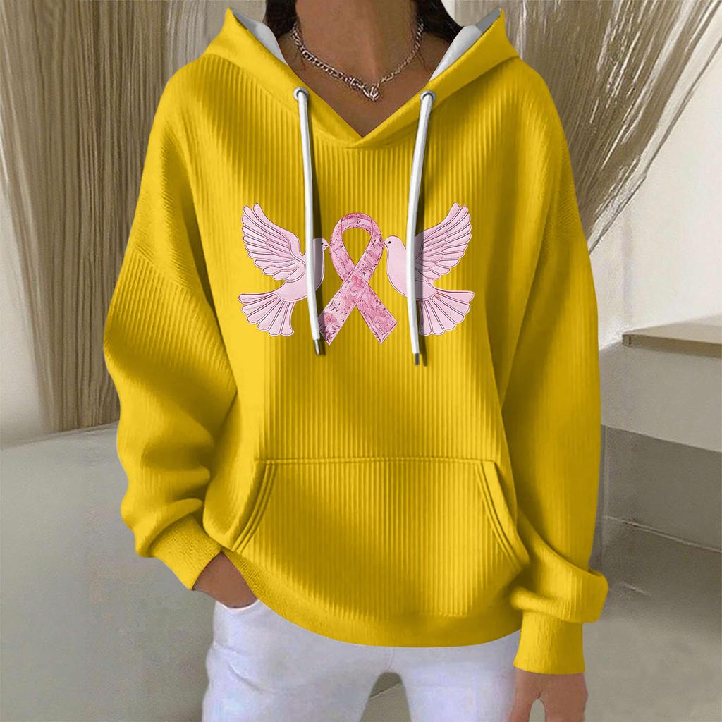 Women's Fashion Casual Christmas Angel Print Pullover Long-Sleeve Sweatshirt
