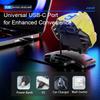 Cyberpunk Style Headlamp Wave Hand Sensing Technology Multi Light Source Modes 2400mAh Rechargeable Battery Caving Night Riding