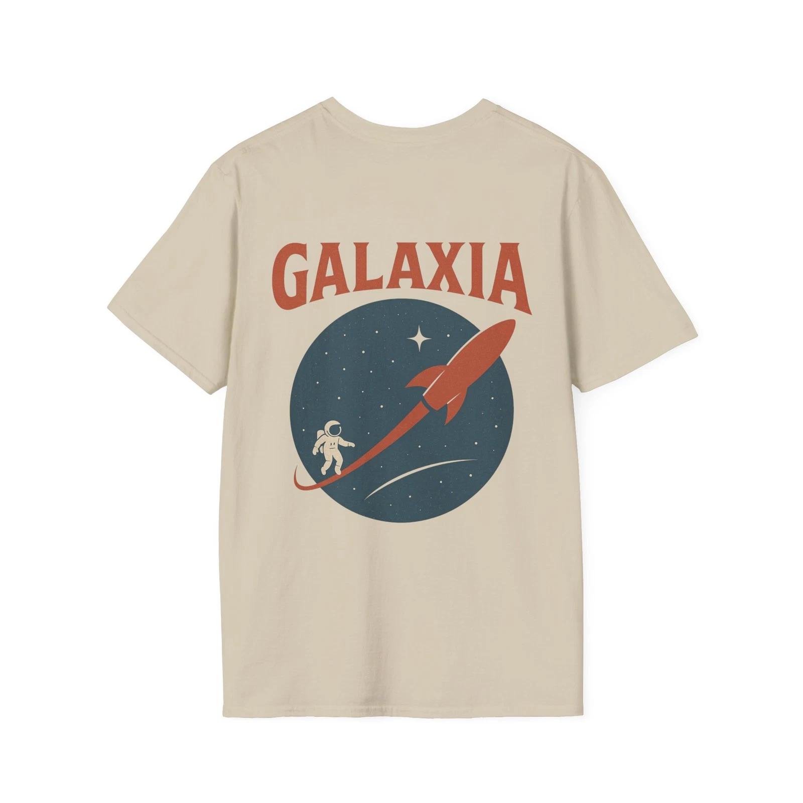 GALAXIA Rocket T-Shirt | Retro Space Graphic Tee | Unisex Vintage Sci-Fi Shirt 2XL