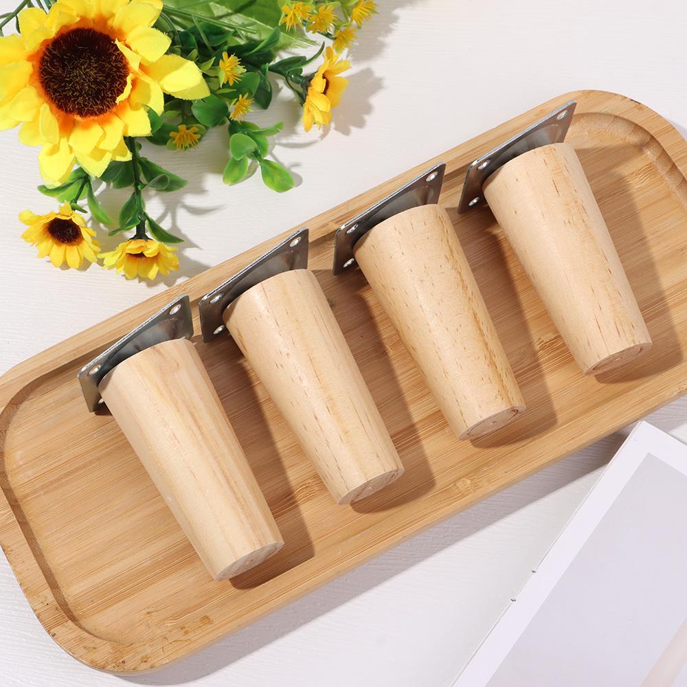 Sofa Chair Wooden Furniture Legs Tapered Feet Furniture Accessories Nightstand Storage Box Leg