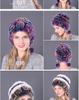 Women's Warm Rex Rabbit Fur Hat with Ear Protection and Pom-Poms