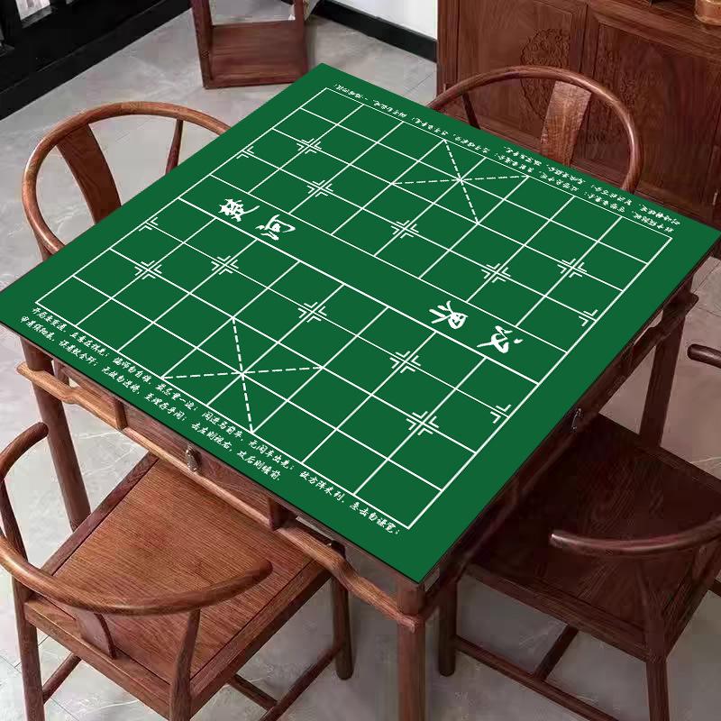 

Нескользящий, устойчивый к грязи коврик для стола маджонг и покера - простой в уходе дизайн шахматной доски 70x70 cm