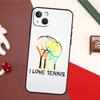Tennis Racket Tennis Ball Case For iPhone 13 Pro Max 16 15 11 12 14 17 Pro Max mini 15 16 Plus 16e 17 Air Back Cover