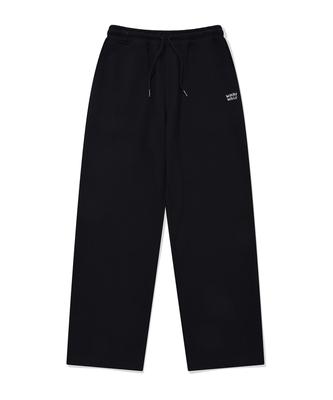 WACKY WILLY Signature Sweat Semi-Wide Pants Black