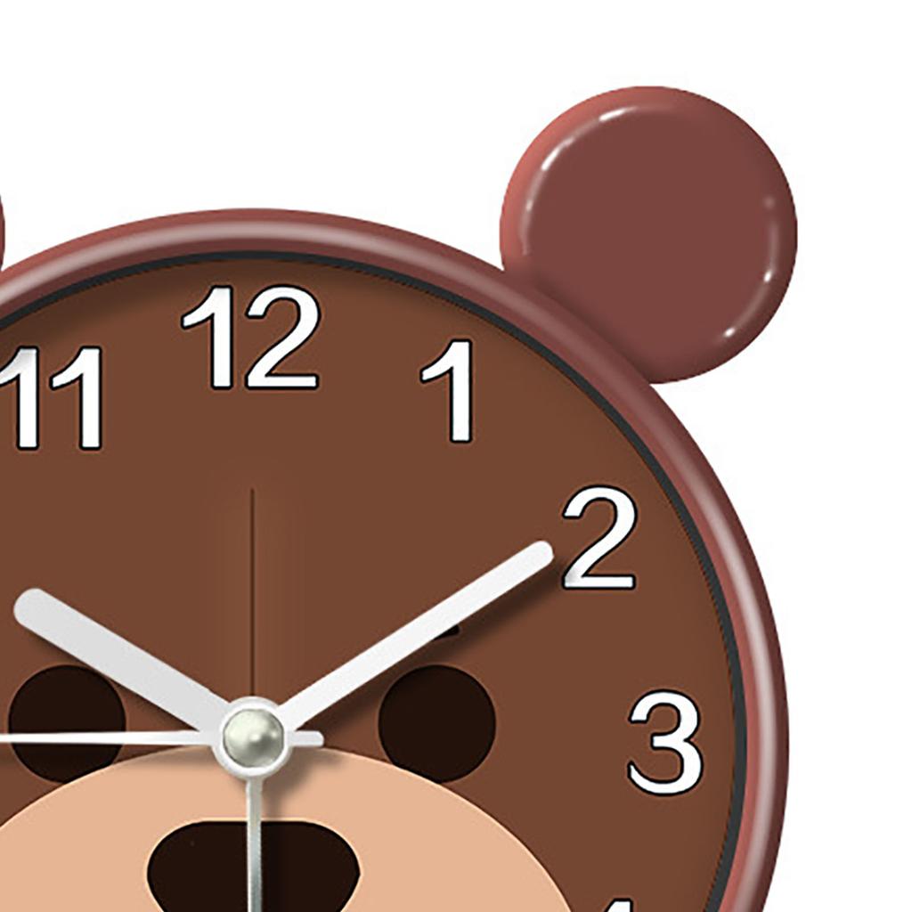 Brązowy Niedźwiedź Budzik Dziecięcy Wczesna Edukacja Dziecięca Biurkowy Dziecięcy Cichy Budzik dla