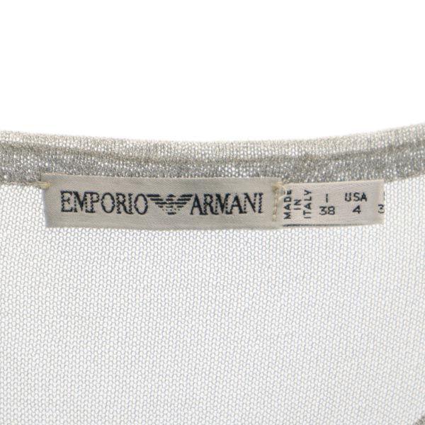 Emporio Armani Made In Italy Long Sleeve One Piece USA4 Gray Women Used